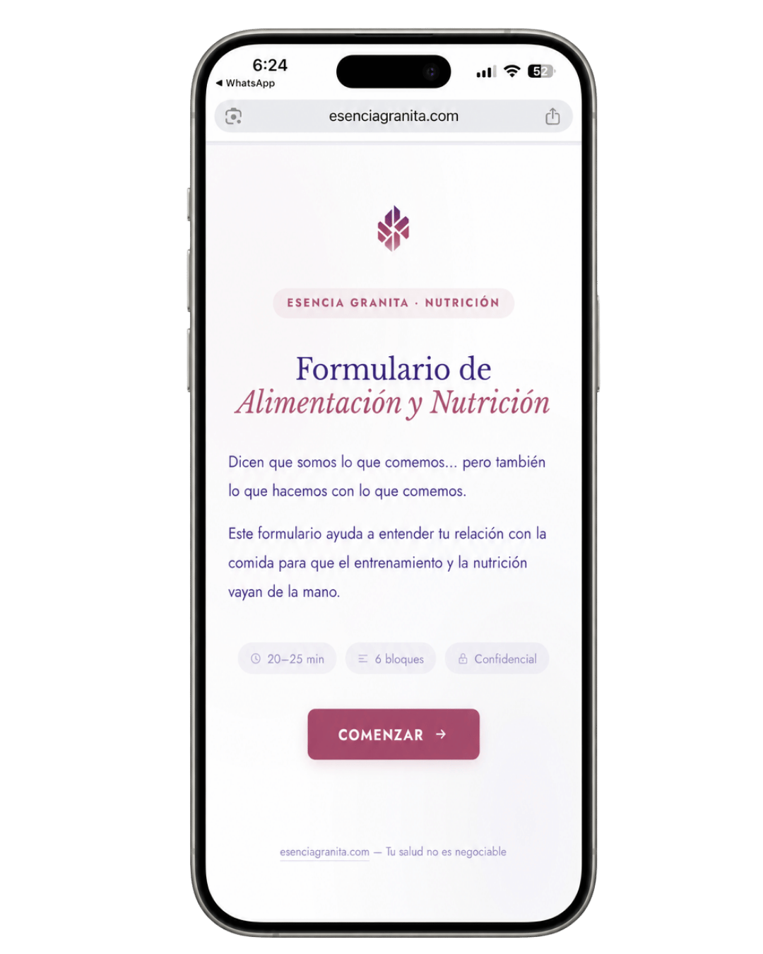 Análisis de alimentación
